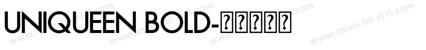 Uniqueen Bold字体转换